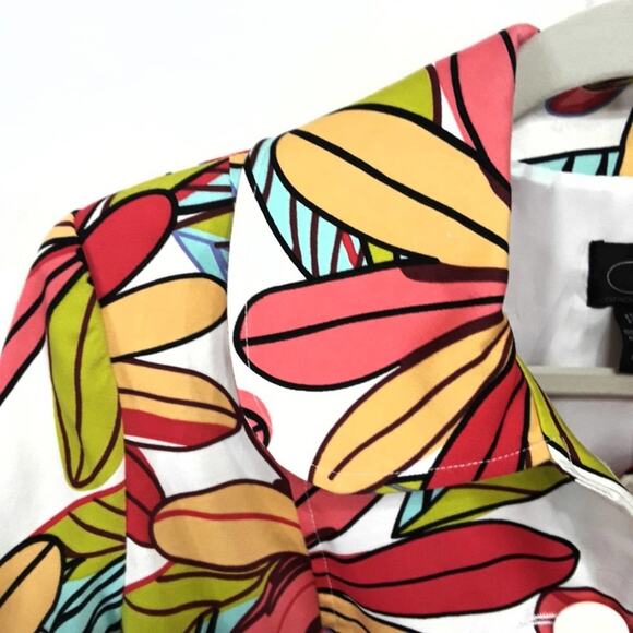 CR Sportswear Floral Lined Jacket Blazer Womens Size 8 EUC - Picture 6 of 7